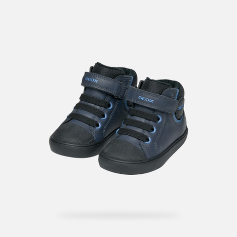 High top sneakers GISLI TODDLER BOY Navy/Light Blue - image number 7 | GEOX