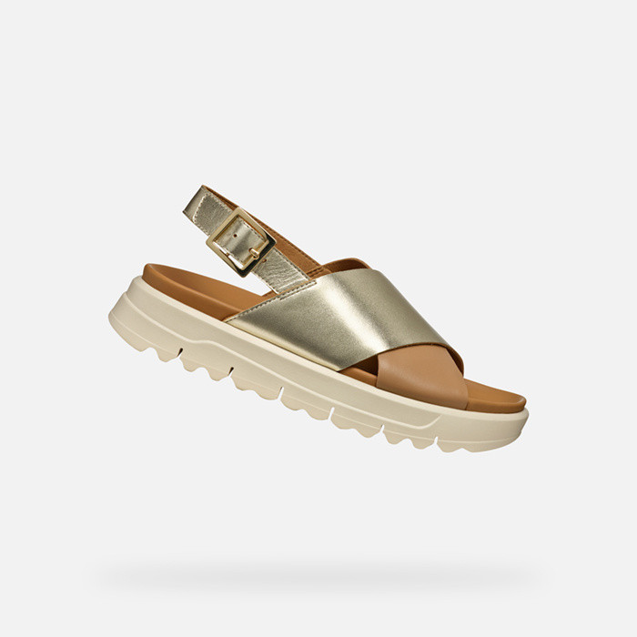 Niedrige sandalen XAND 2.1S DAME Hellgold/Beige | GEOX