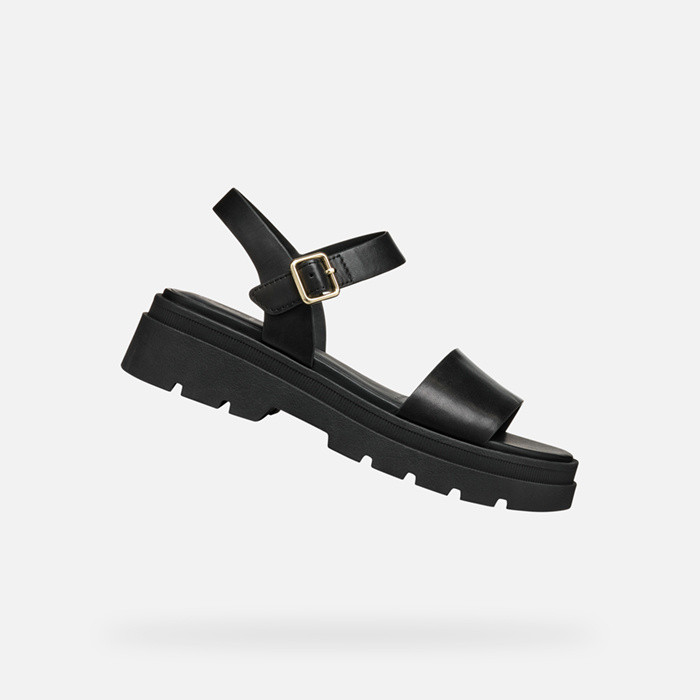 Sandales plateforme ADACTER S FEMME Noir | GEOX