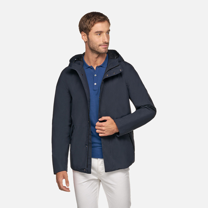Kurzer parka DORAY ABX HERR Nachtblau | GEOX