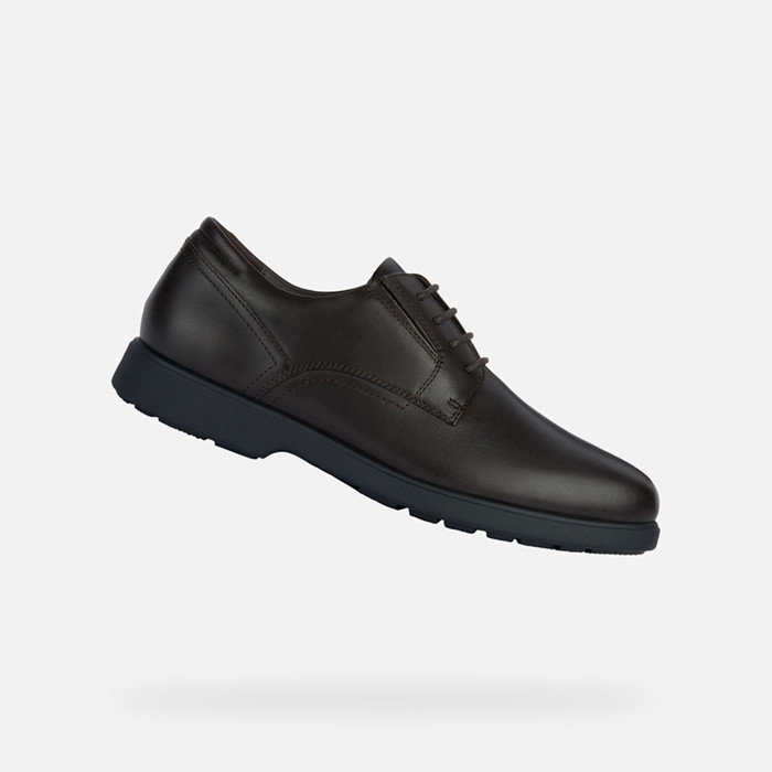 Leather shoes SPHERICA EC11 WIDE MAN Coffee | GEOX