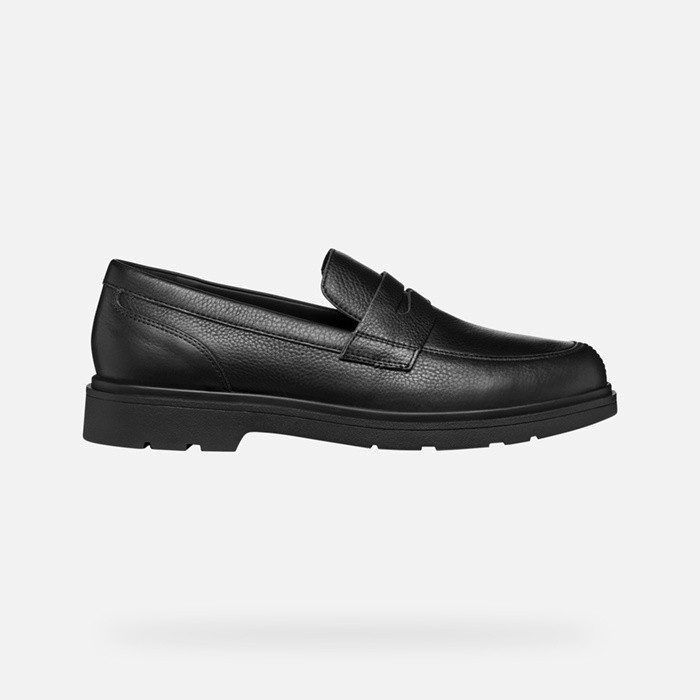 Leather loafers SPHERICA EC1 MAN Black | GEOX