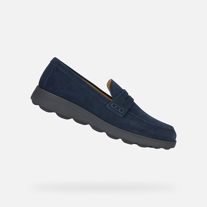 Suede loafers SPHERICA EC10 MAN Navy | GEOX