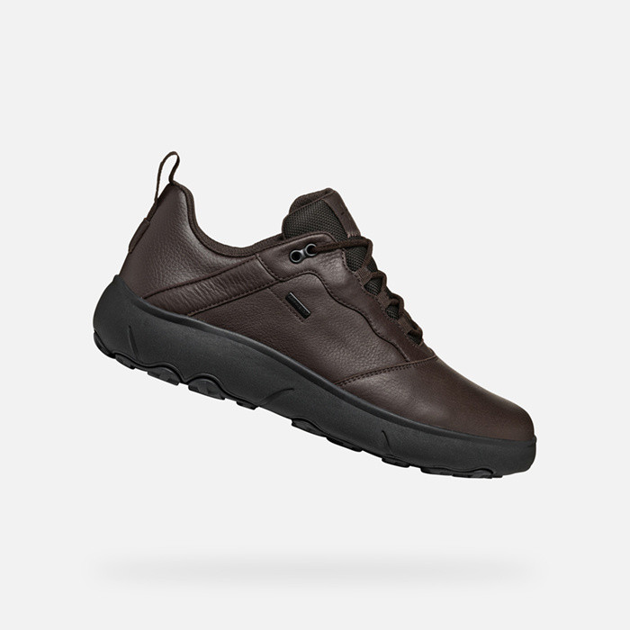 Sneakers imperméables NEBULA + GRIP ABX HOMME Brun foncé | GEOX