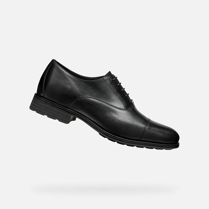 Lederschuhe WALK PLEASURE F HERR Schwarz | GEOX