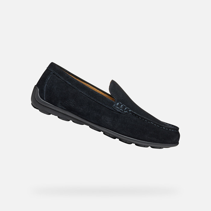 Mocassins en daim SPHERICA EC16 HOMME Bleu marine foncé | GEOX