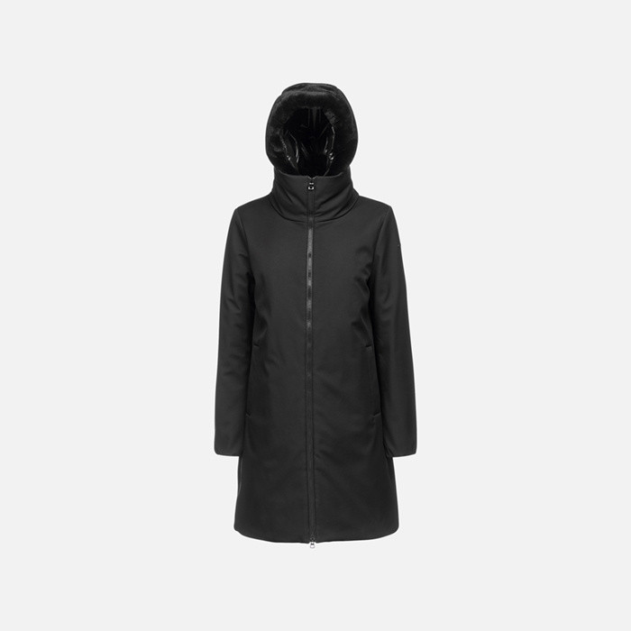 Long parka DESYA WOMAN Black | GEOX