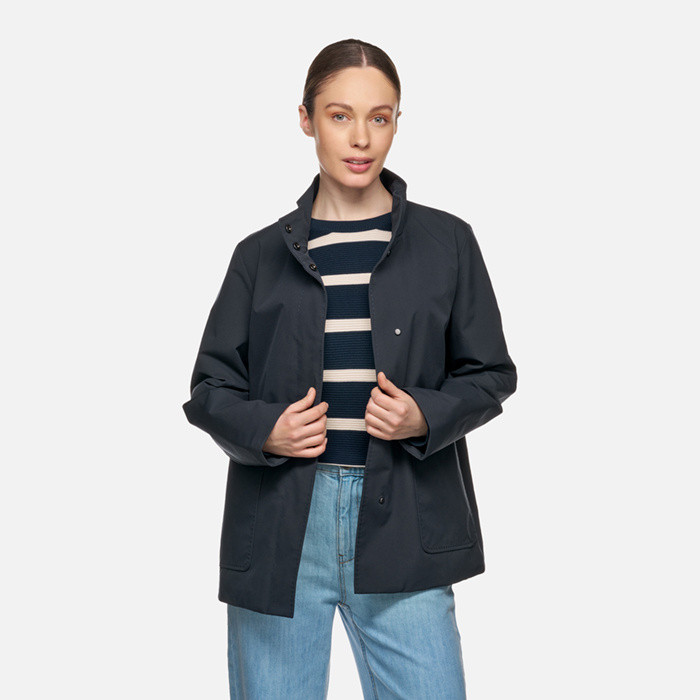 Mid-season jacket FLORETIA WOMAN Sky captain | GEOX